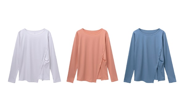 Asymmetry Mesh Long Sleeve