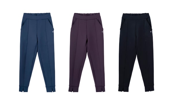 Pin Tuck Slit Jogger Pants