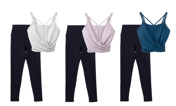 Short Cross Camisole & Leggings Setup