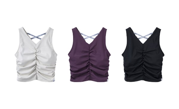 American Sleeve Gather Tank Top