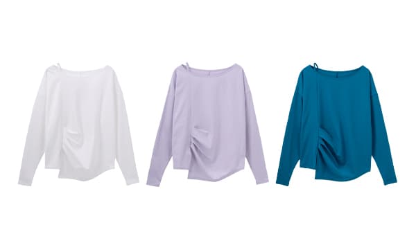 Paper Like Long Sleeve Tops