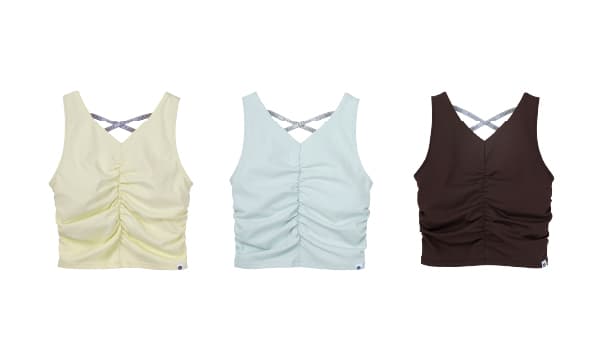 American Sleeve Gather Tank Top