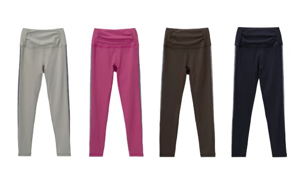 Side Logo Gather Leggings