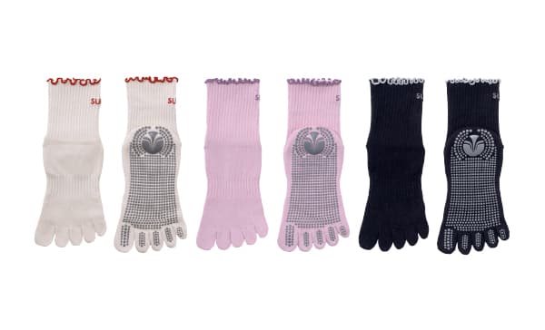 Ripple Stitch Pilates Socks