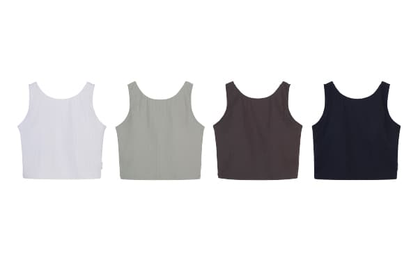 Basic Rib Short Tank Top