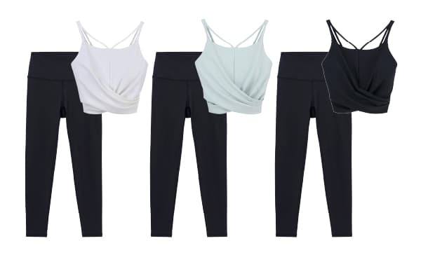 Short Cross Camisole & Leggings Setup