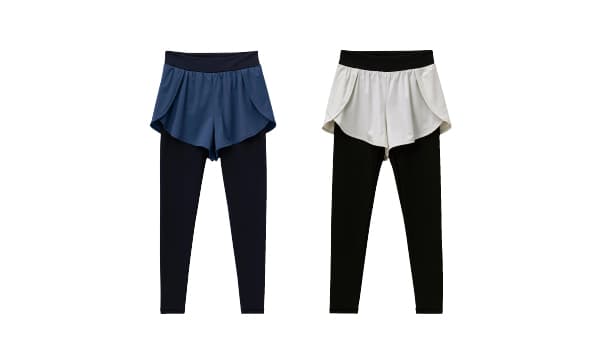 Basic Leggings With Short Pants