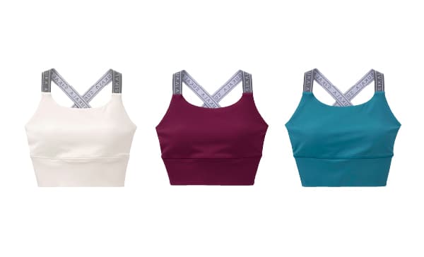 Back Cross Logo Bra Top