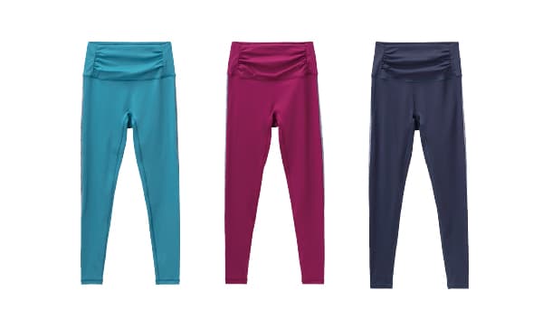 Side Logo Gather Leggings
