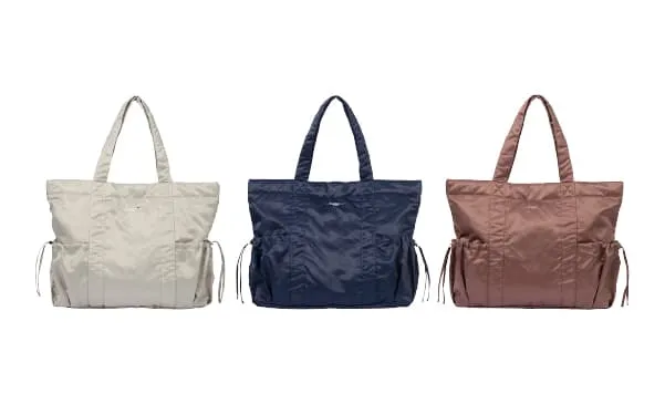 Shiny Satin Gather Tote Bag