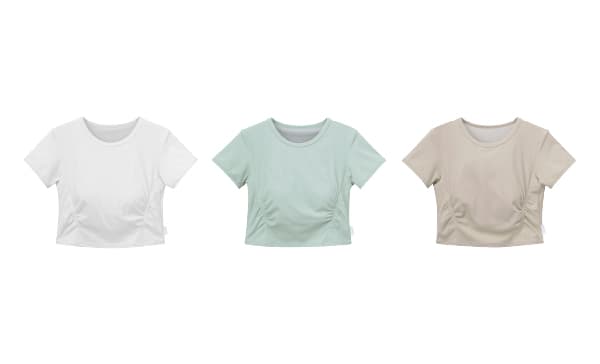 Basic Rib T-shirt With Pad