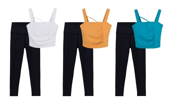 Asymmetry Tank Top & Leggings Setup