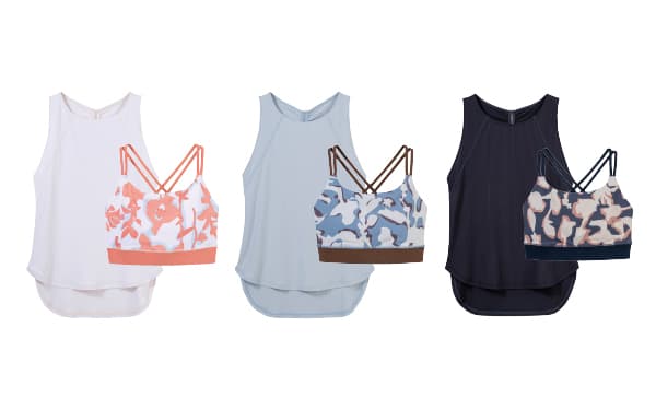 Coral Print Separate Tank Top
